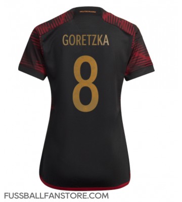 Deutschland Leon Goretzka #8 Replik Auswärtstrikot Damen WM 2022 Kurzarm
